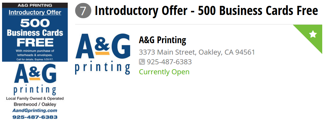 Coupon Listing